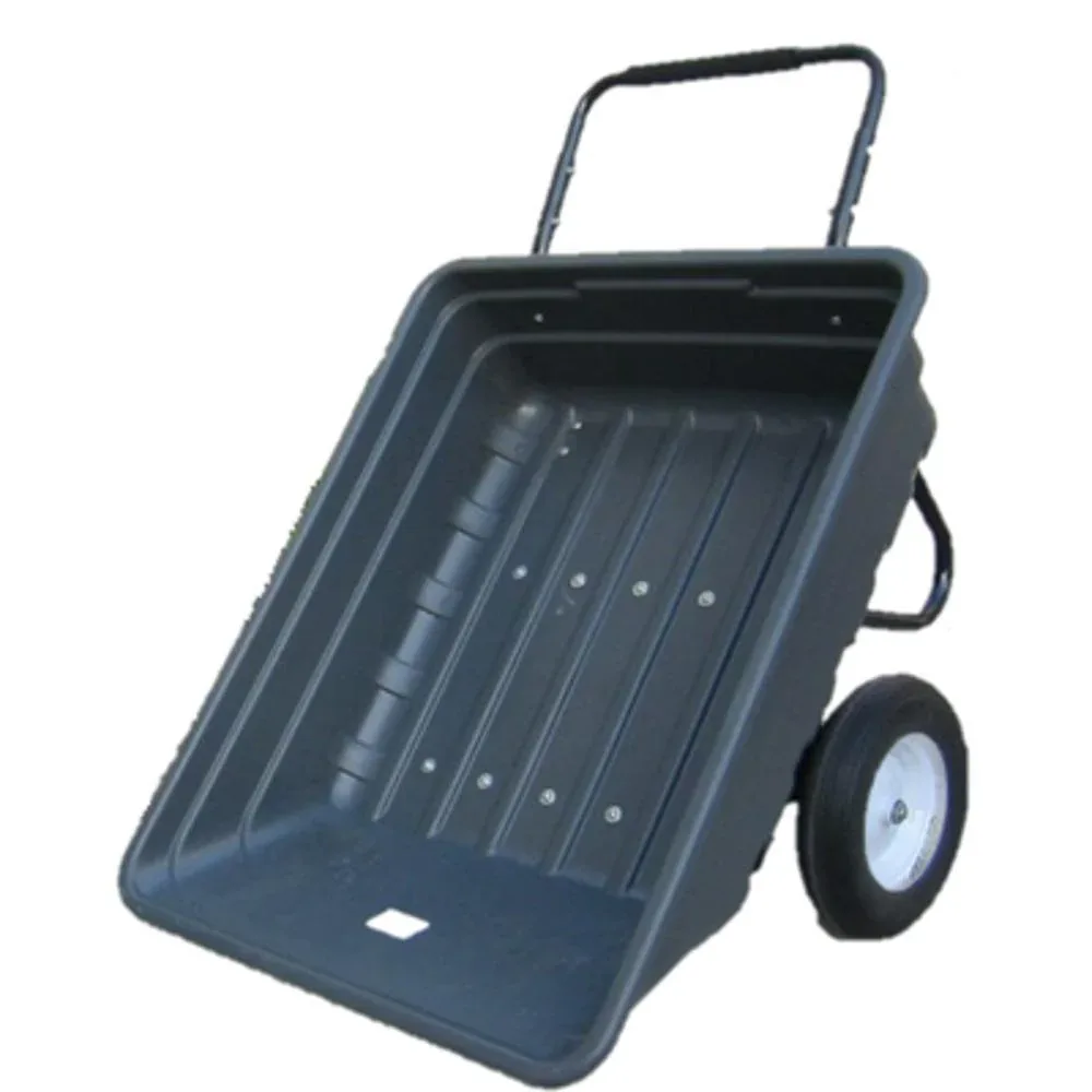 Rugged Ranch Easy Dump Cart Flat Free Grey 11cu ft