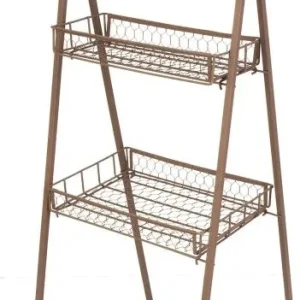 Rustic Plant Stand with Chalkboard 16Wx47Hx16D