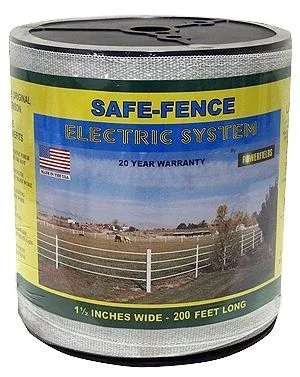 Safe Fence 1 1/2in Wide Poly Tape 200 Ft