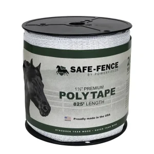Safe Fence 1 1/2in Wide Poly Tape 825 Ft