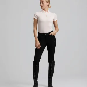 SALE - Delta Ladies Full Seat Gel Riding Breeches Black