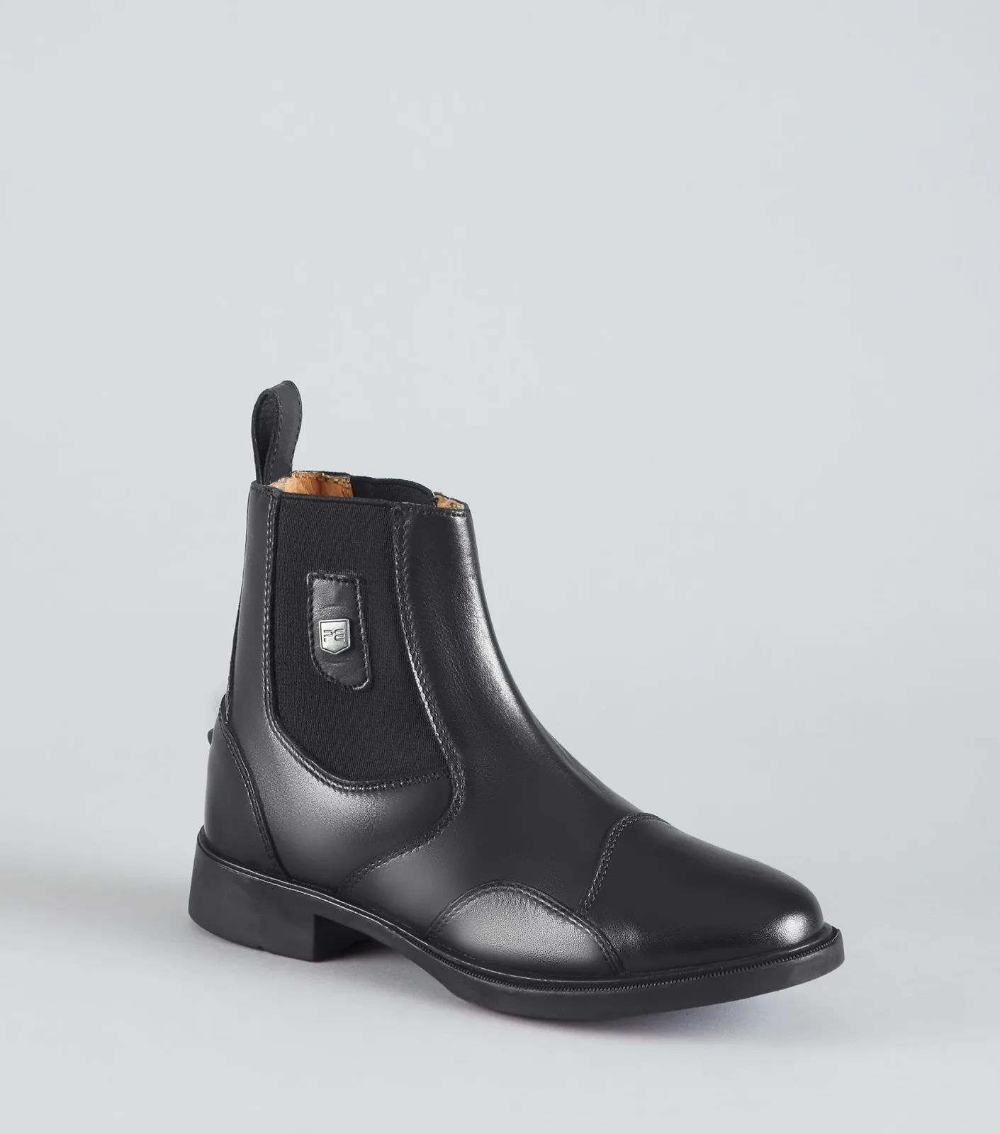 SALE - Elnaro Junior Leather Paddock Boot Black