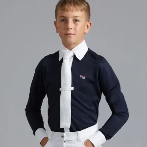 SALE Mini Giulio Boy's Long Sleeve Show Shirt Navy