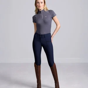 SALE - Ofena Womens Full Seat Riding Breeches Navy