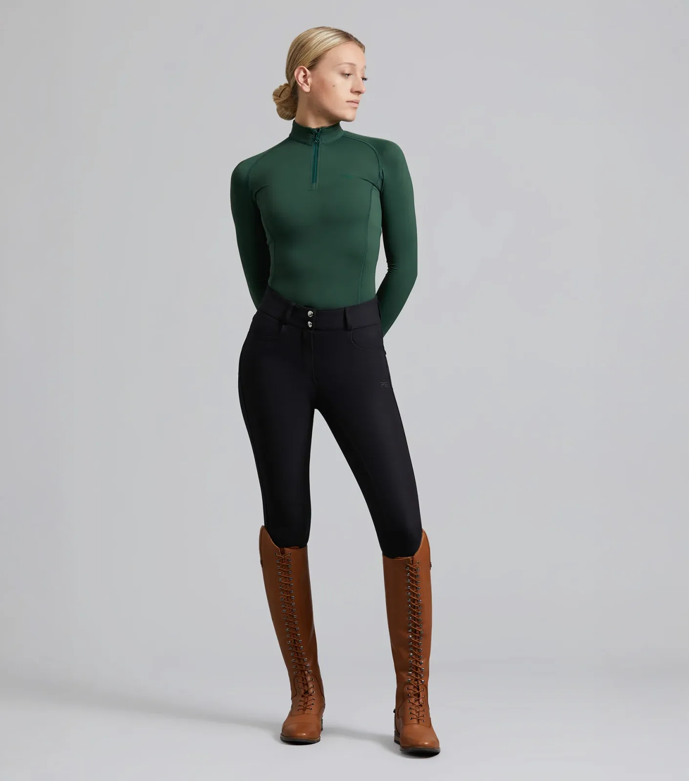 SALE - Virtue Ladies Full Seat Gel Riding Breeches Black