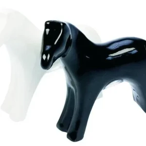 Salt And Pepper Shaker Black/White Horses