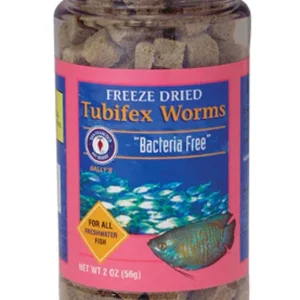 San Francisco Bacteria Free Tubifex Worms Freeze Dried Fish Food 56 g 2 oz