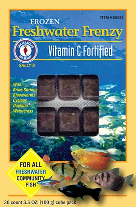 San Francisco Freshwater Frenzy Frozen Fish Food 3.5 oz SD-5 - Image 2