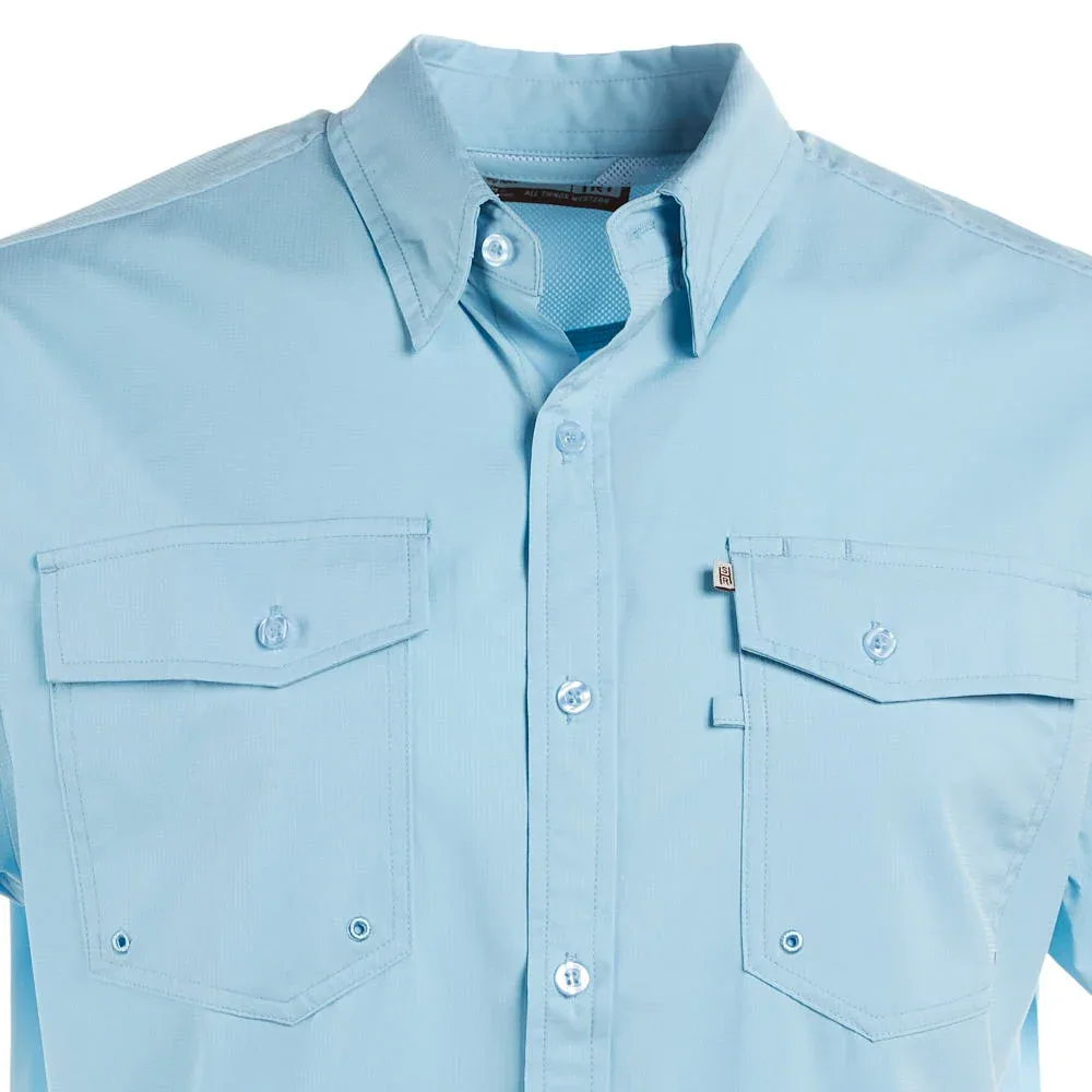 Sand Hill Ranch Ice Blue Short Sleeve Button Shirt - Image 2