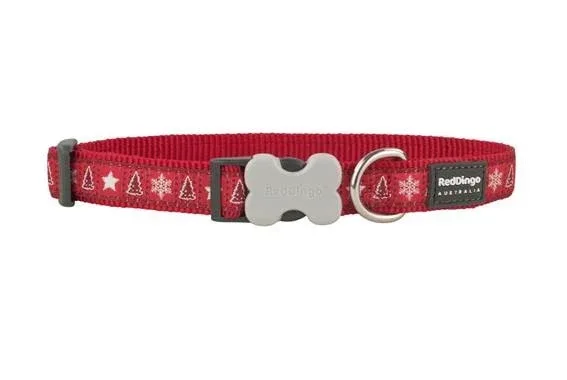 Santa Paws Red Collar 20mm (4/5" Wide - 12.5-18.5" Length)