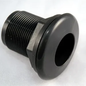 Schedule 40 Bulkhead 3/4" Slip X Thread Black (Hole Size 1.5")