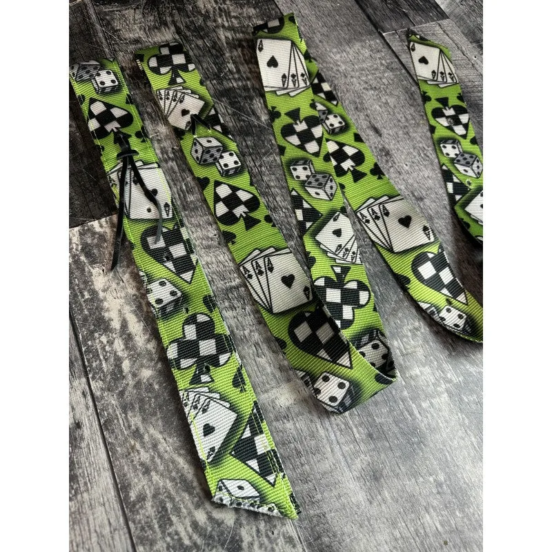 Schulz Equine House of Cards Nylon Off Billet and Latigo Strap Set