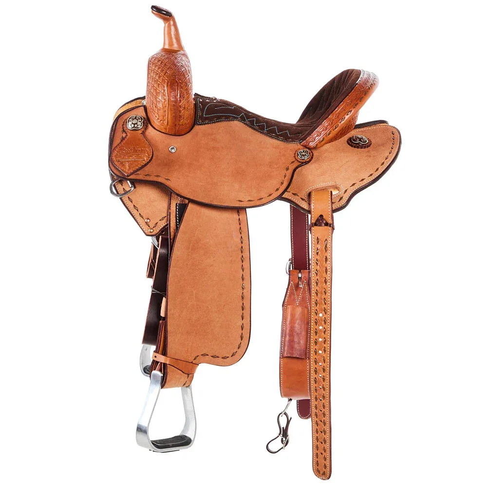 Scott Thomas Custom Saddles 14inch 1/8 Geo Diamond Spine Relief Barrel Saddle - Image 2
