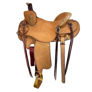 Scott Thomas Custom Saddles Stran Smith Childress Roughout Buckstitch Rancher Saddle