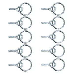Screw Eye with Hitching Rings 10 Pack