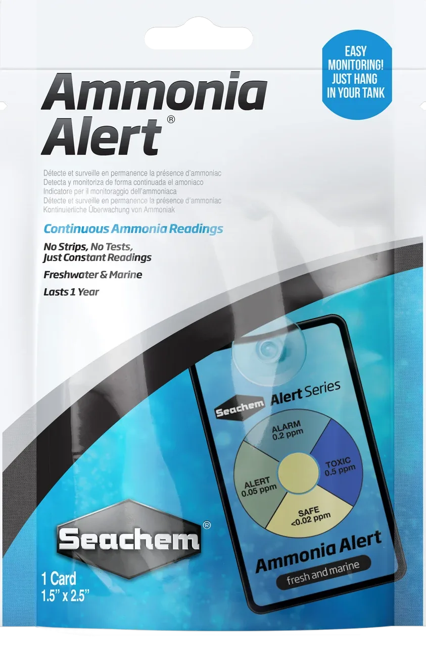 Seachem 1 Year Ammonia Alert Monitor 1 Card 1.5 in x 2.5 in