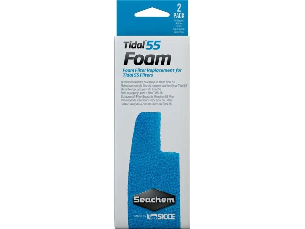 Seachem Laboratories Tidal Foam Sponge For Tidal 55 Filters, Blue, 1ea/2 pk - Image 2