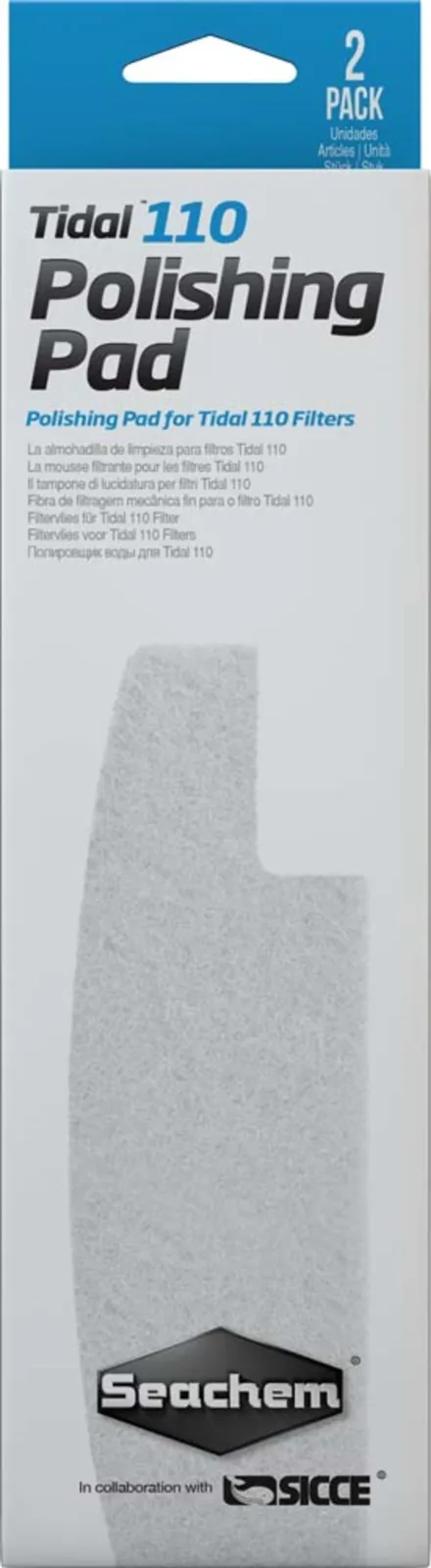 Seachem Laboratories Tidal Polishing Pad For Tidal 100 Filters, White, 1ea/2 pk