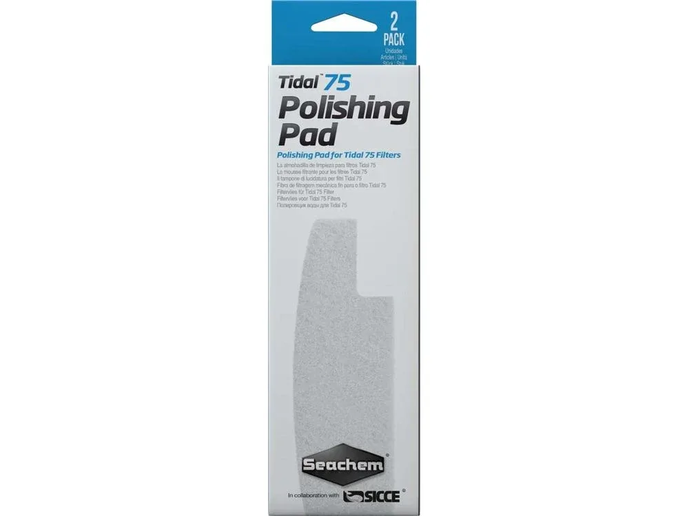 Seachem Laboratories Tidal Polishing Pad For Tidal 75 Filters, White, 1ea/2 pk - Image 2