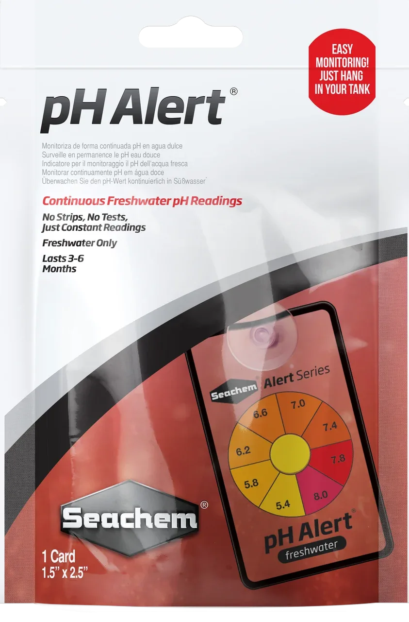 Seachem pH Alert 6 Month Monitor 1 Card 1.5 in x 2.5 in