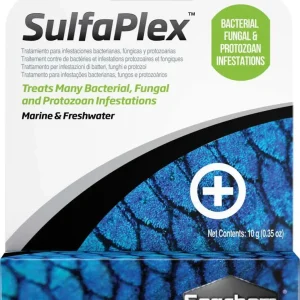 Seachem Sulfaplex Antibiotic and Anti-fungal Medication 0.4 oz