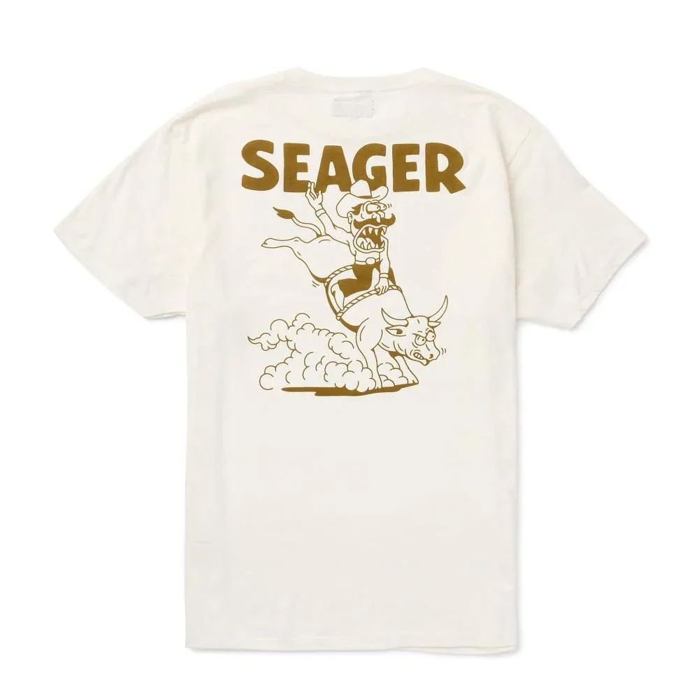 Seager Inc Mens Jaripeo White Tee
