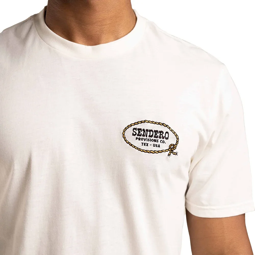 Sendero Provisions Co Men's Arenoso Vintage White Tee - Image 2