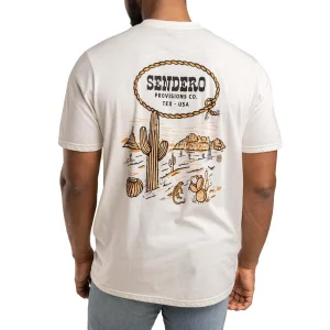 Sendero Provisions Co Men's Arenoso Vintage White Tee