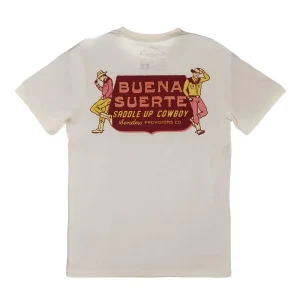Sendero Provisions Co Men's Buena Suerte Vintage White Tee