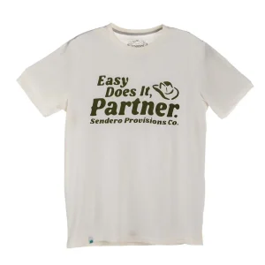 Sendero Provisions Co Men's Easy Does It Vintage White Tee