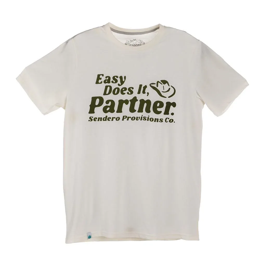 Sendero Provisions Co Men's Easy Does It Vintage White Tee