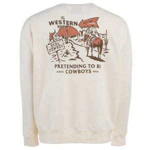 Sendero Provisions Co Mens Western Show White Sweatshirt
