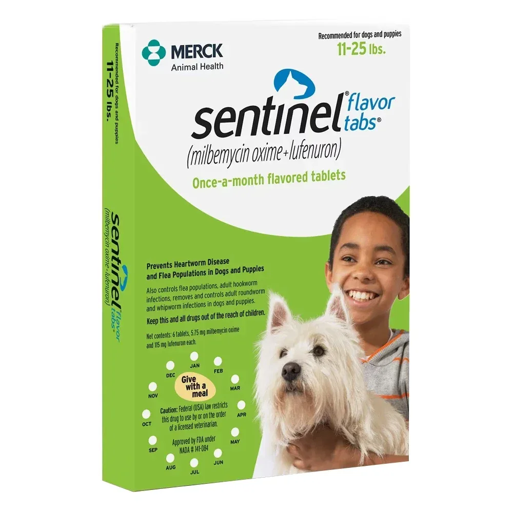 Sentinel for Dogs & Puppies | Sentinel Heartwormer Treatment | Sentinel Flavor Tabs - Image 2