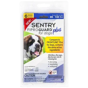 Sentry Fiproguard Plus IGR Flea and Tick for Dogs & Puppies