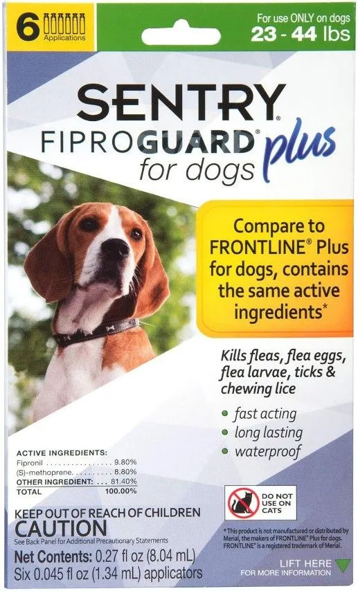 Sentry Fiproguard Plus IGR Flea & Tick for Dogs & Puppies