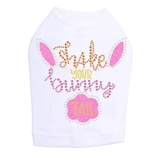 Shake Your Bunny Tail Dog Tank- Many Colors - Image 2