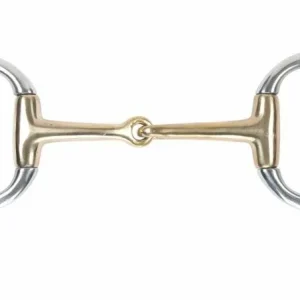 Shires Brass Alloy Flat Ring Jointed Eggbutt