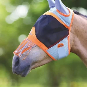 Shires FlyGuard Pro Air Motion Fly Mask with Ears & Fringe