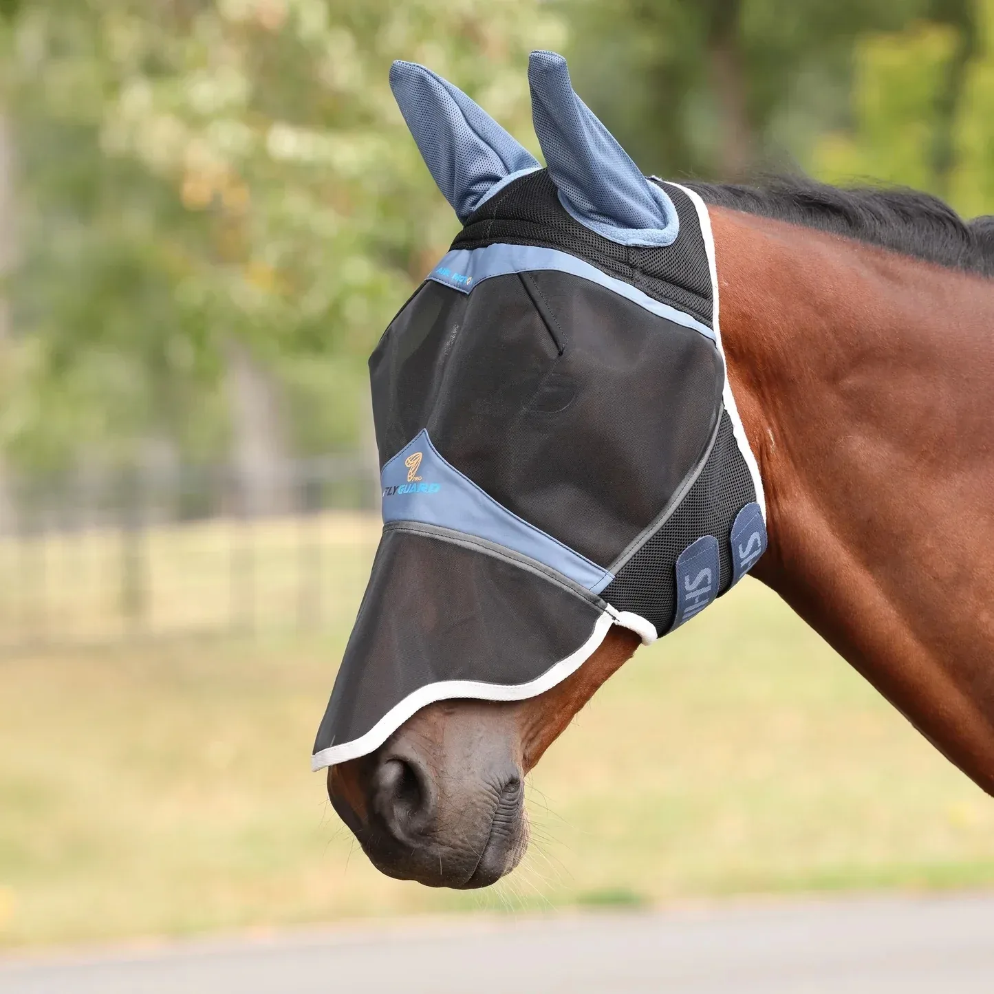 Shires FlyGuard Pro Air Motion Fly Mask with Ears & Nose - Image 2
