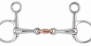 Shires Hanging Cheek Copper Lozenge Snaffle