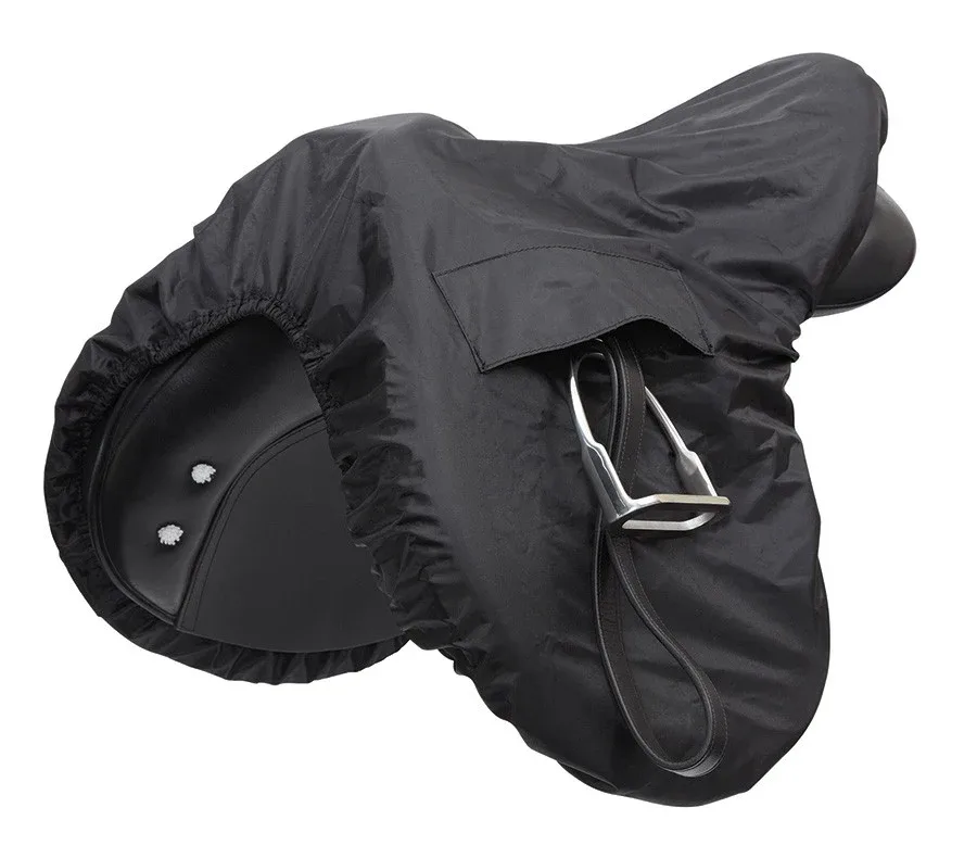 Shires Waterproof Ride-On Saddle Cover Black - Image 2