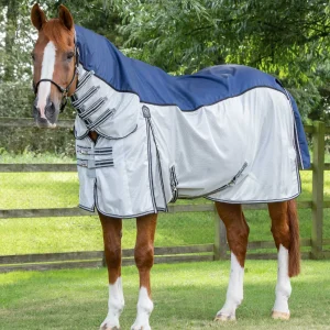 ShowerTex Fly Rug with Surcingles Navy