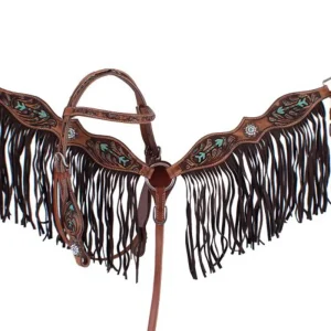 Showman® Pony Hand-Painted Arrow Design Headstall & Breast Collar