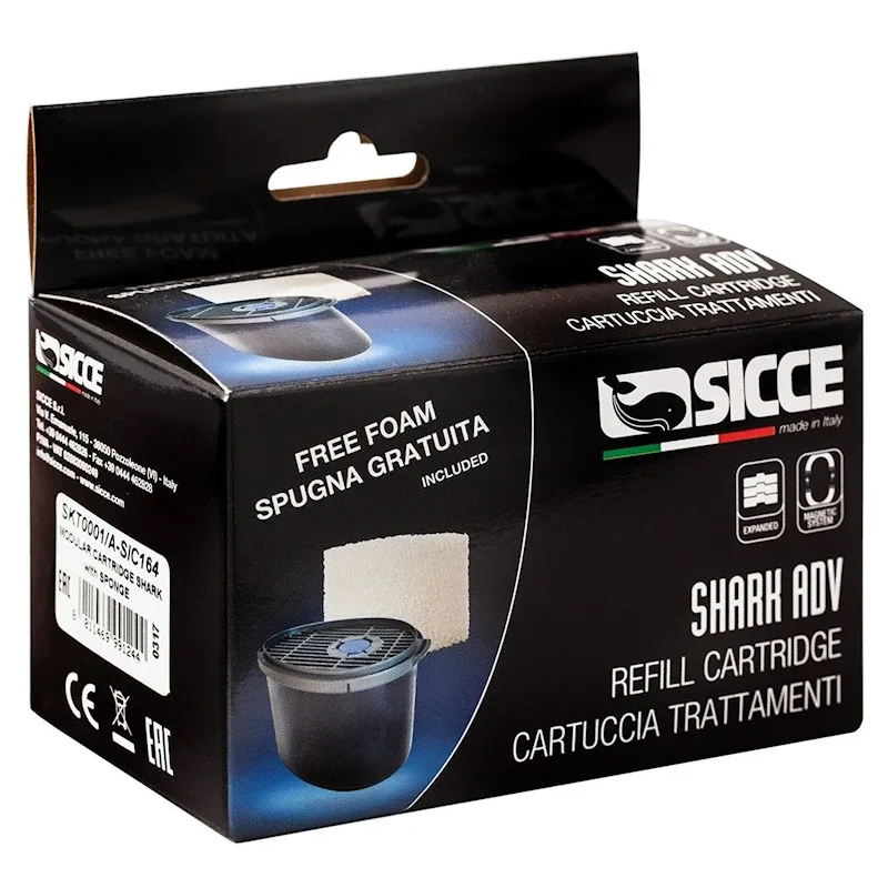 Sicce Shark ADV ADD-ON Cartridge with Sponge - 2x20ppi