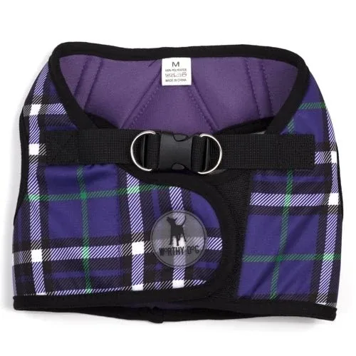Sidekick Printed Plaid Harness in Purple