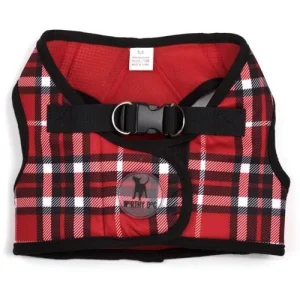 Sidekick Printed Plaid Harness in Red