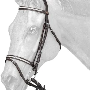 Silver Fox Snaffle Show Bridle