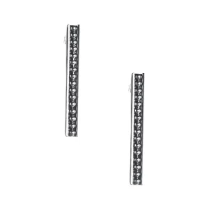 Silver N Accessories Sterling Dot Bar Earrings