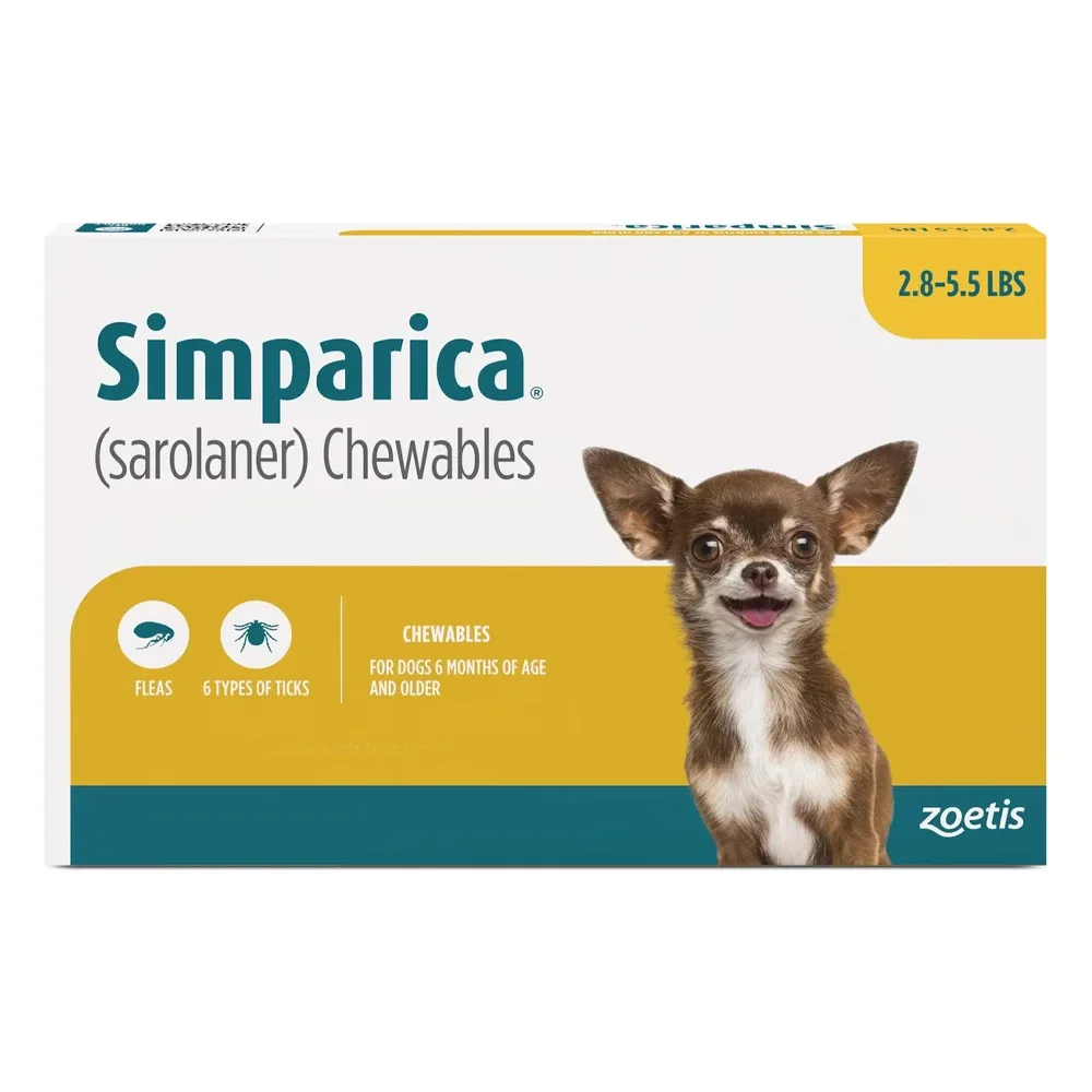 Simparica Chewables for Dogs & Puppies: Flea & Tick Chews Online