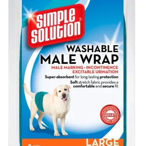 Simple Solution Washable Male Wrap Blue LG